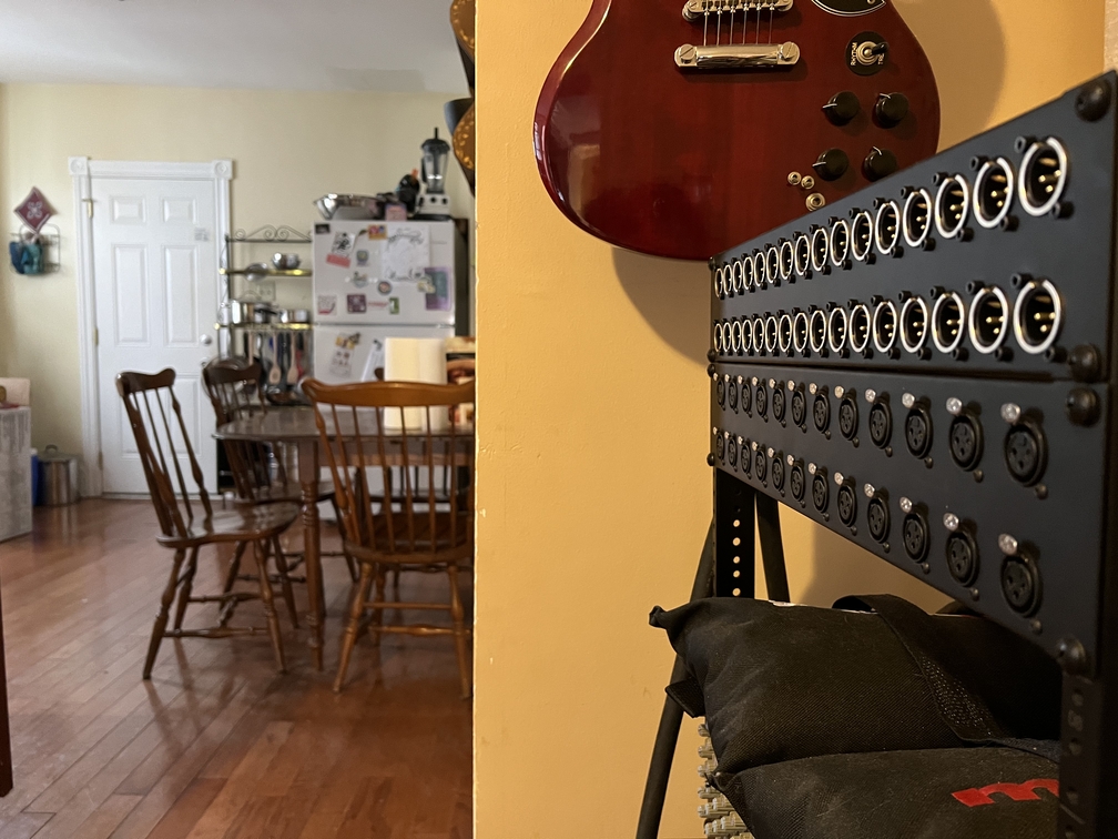 Sixty-four channels of audio, by the kitchen.